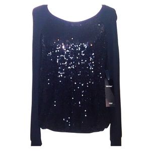 NWT Karen Kane Sequence Shirt